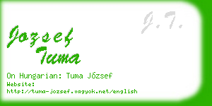 jozsef tuma business card